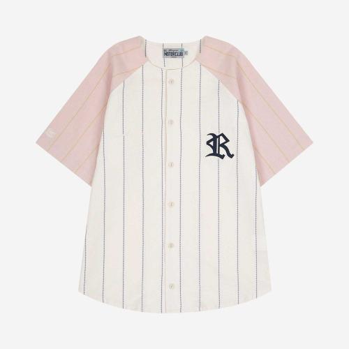 REGION MOTORS CLUB BASEBALL SHIRTS (IVORY/PEACH)