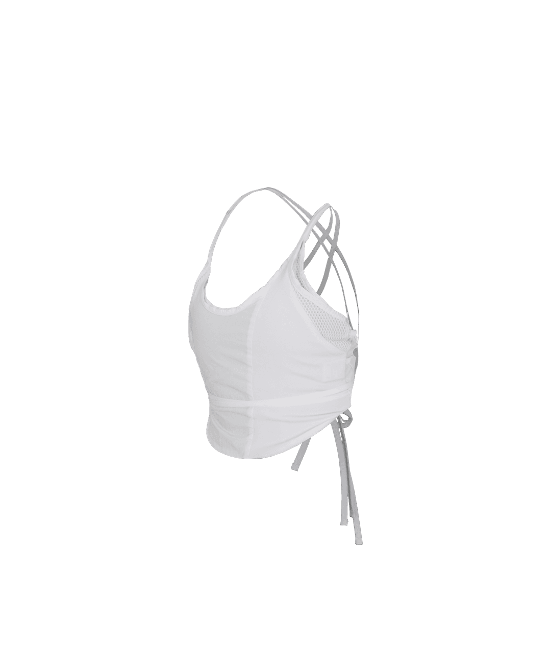 Strap Bag Sleeveless Top / White