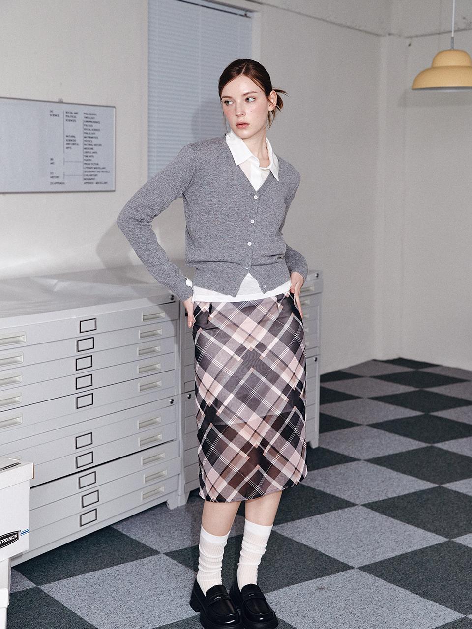 PREPPIE CHECK SKIRT [PINK CHECK] (4월 1일 예약배송)