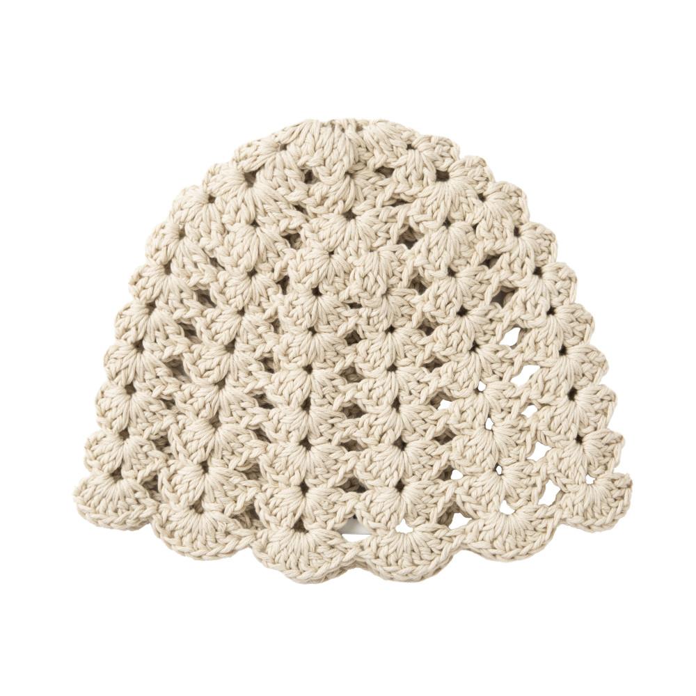 [SSESEB] Organic Ribbon Beanie - Cold Beige