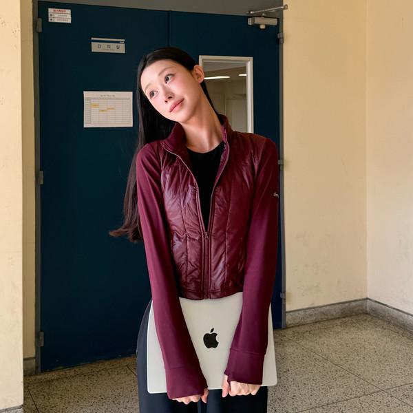 [차아정 PICK] 슬릭 라인 패디드 자켓