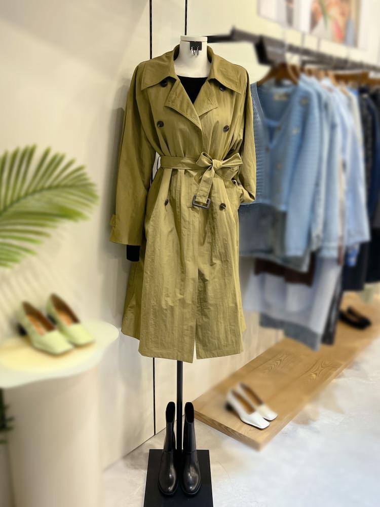NAIN (CT-1435)DF MAXI TRENCH COAT S
