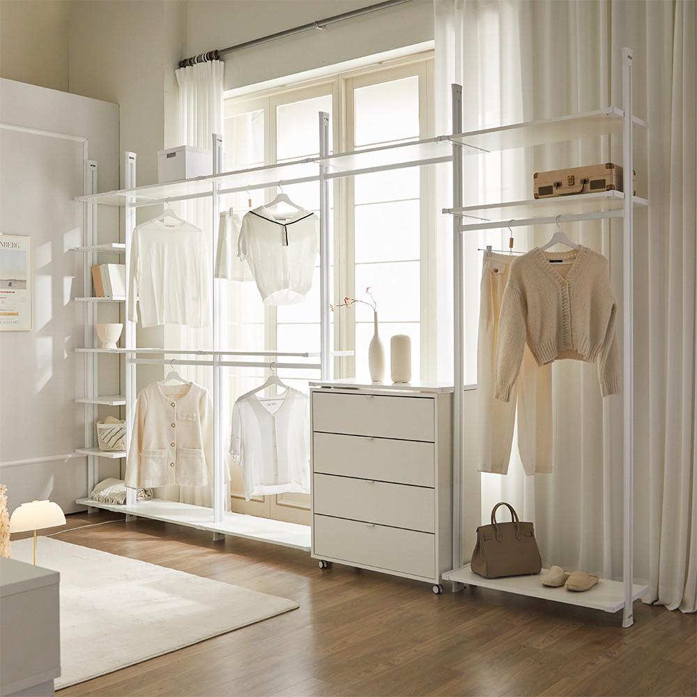 시스코프 화이트 시스템 행거 옷장 드레스룸 가구 옷방 인테리어