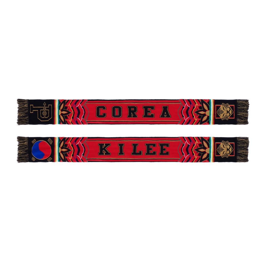 P X KFA COREA PLAYER KNIT MUFFLER (RED)