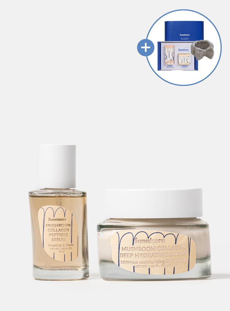 [헤어밴드 증정] 써니콘 슬로우에이징 스타터 (세럼&크림)