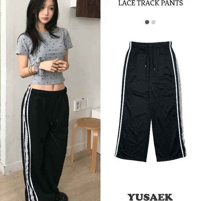 [전직원소장!/데일리추천템🖤]세이 레이스 투라인 와이드 트레이닝 트랙 팬츠