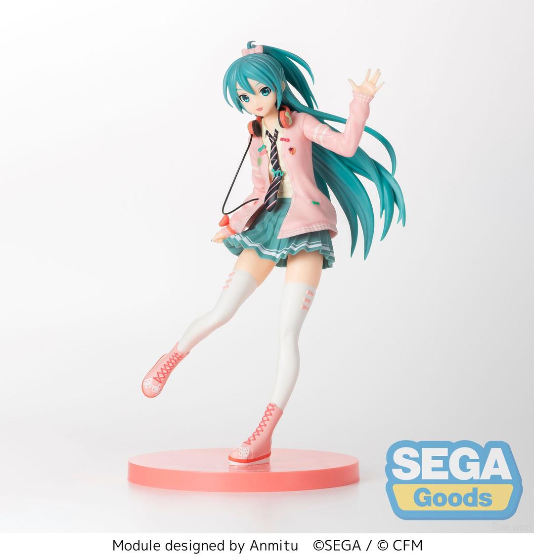 [2025년 1월 발매/2~3월 입고예정]세가 보컬로이드 하츠네 미쿠 project diva arcade future tone spm 피규어 하츠네 미쿠 리본 걸
