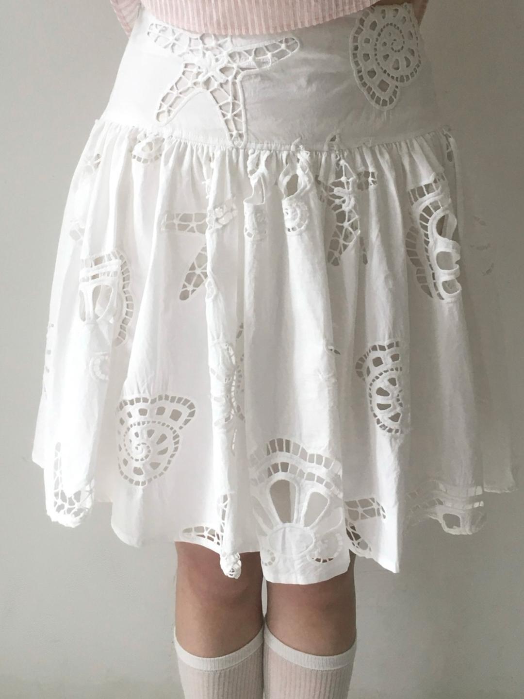 SICASTRA Fresh Ocean Hollow Skirt