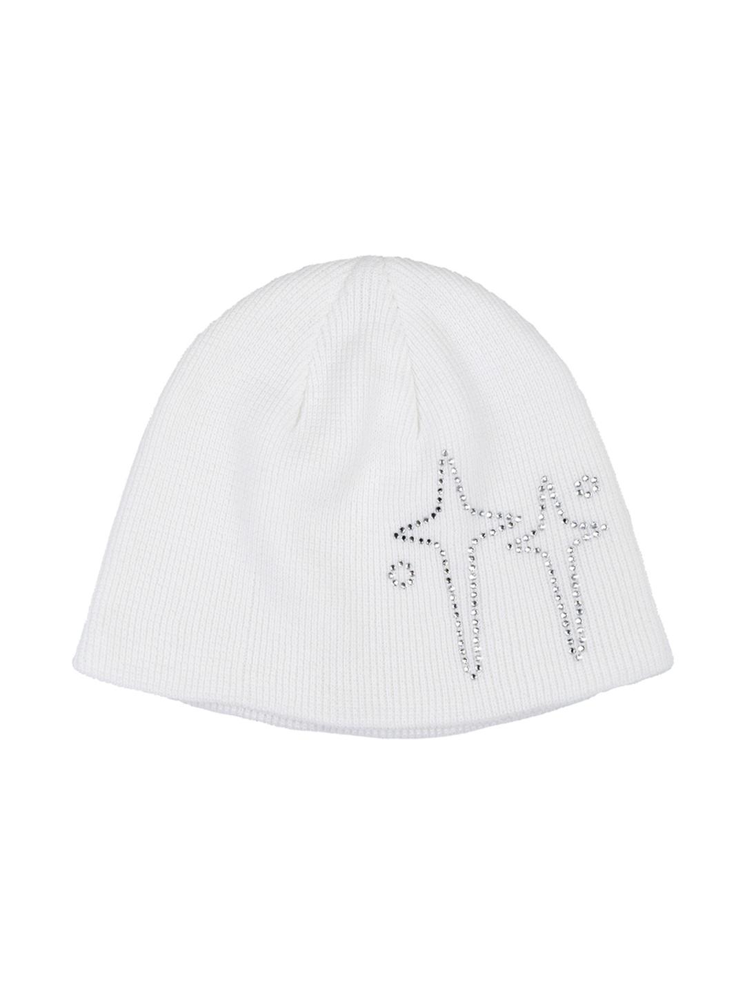 Cross Hotfix Beanie (White)