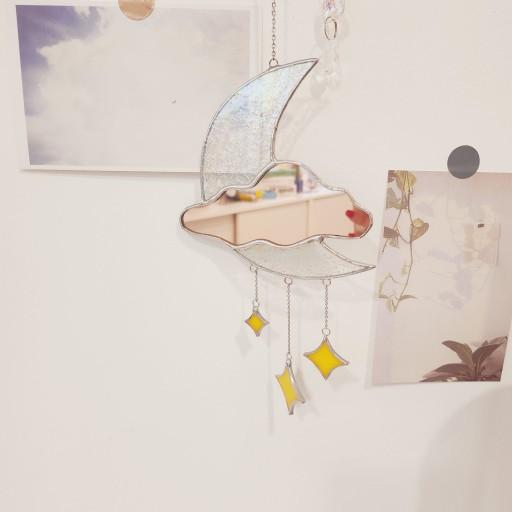 스테인드글라스 구름달썬캐처 아이방드림캐처