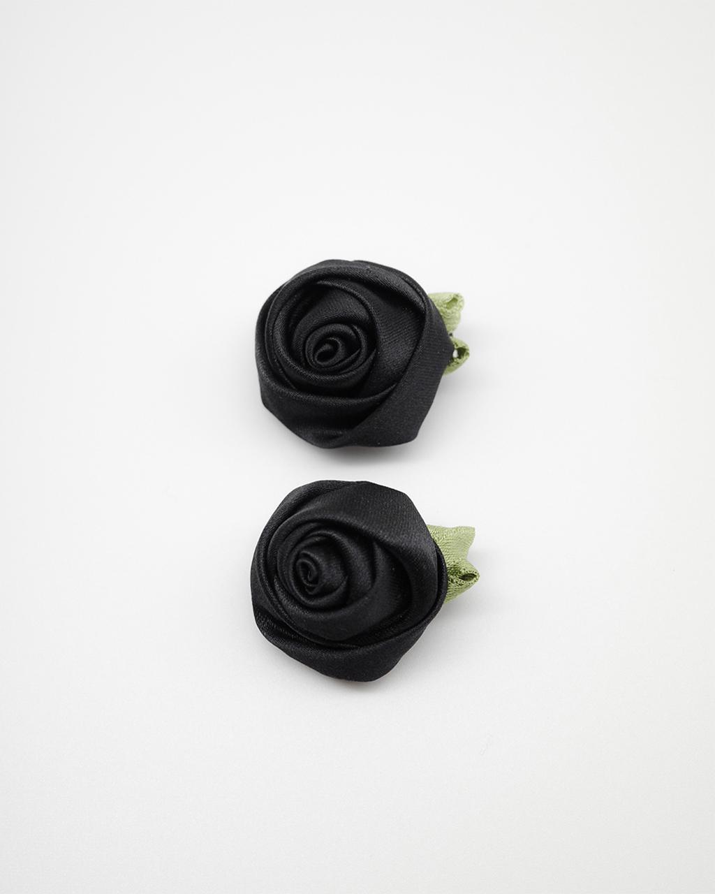 Garden Rose Hairpin (Black)