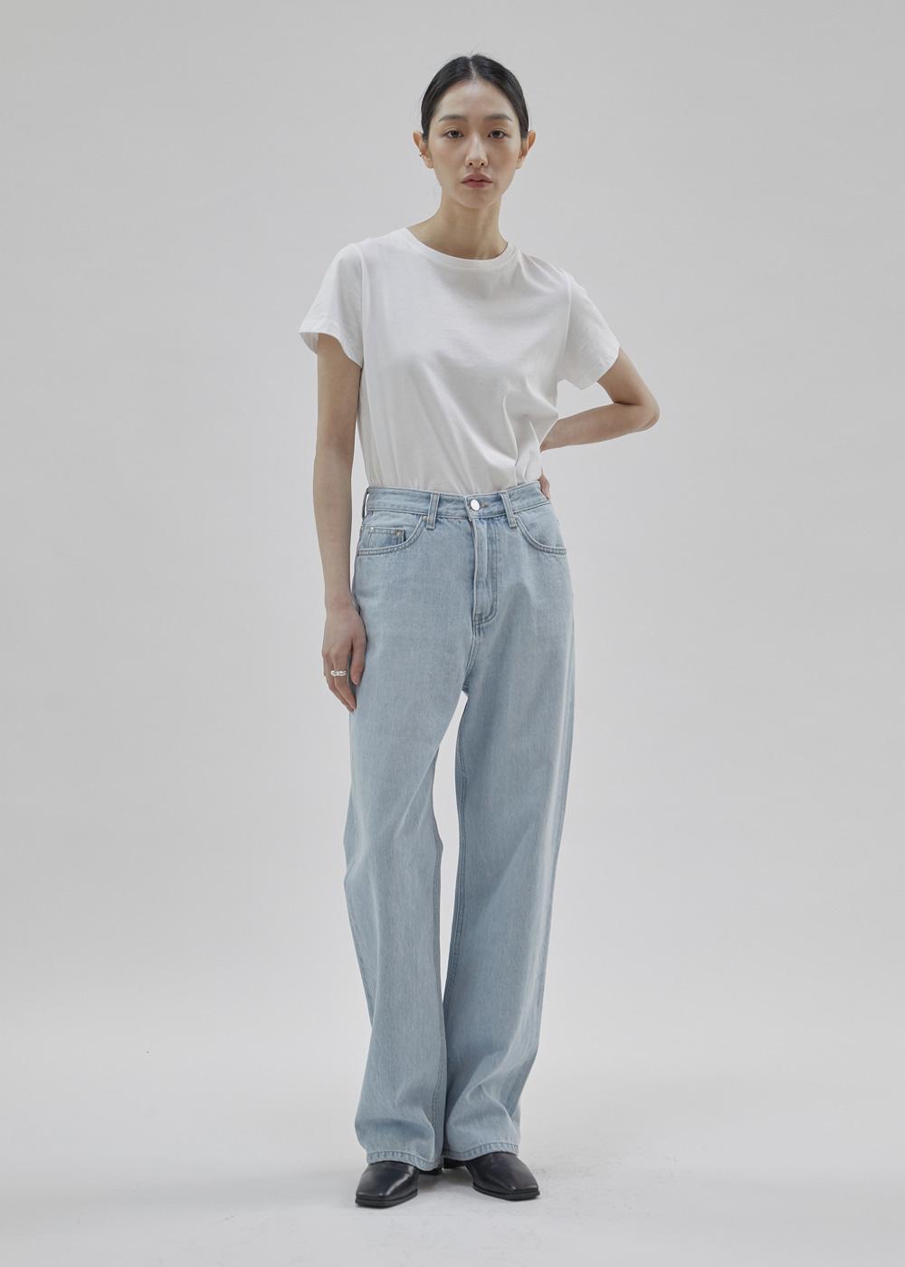 Wide denim (light blue)