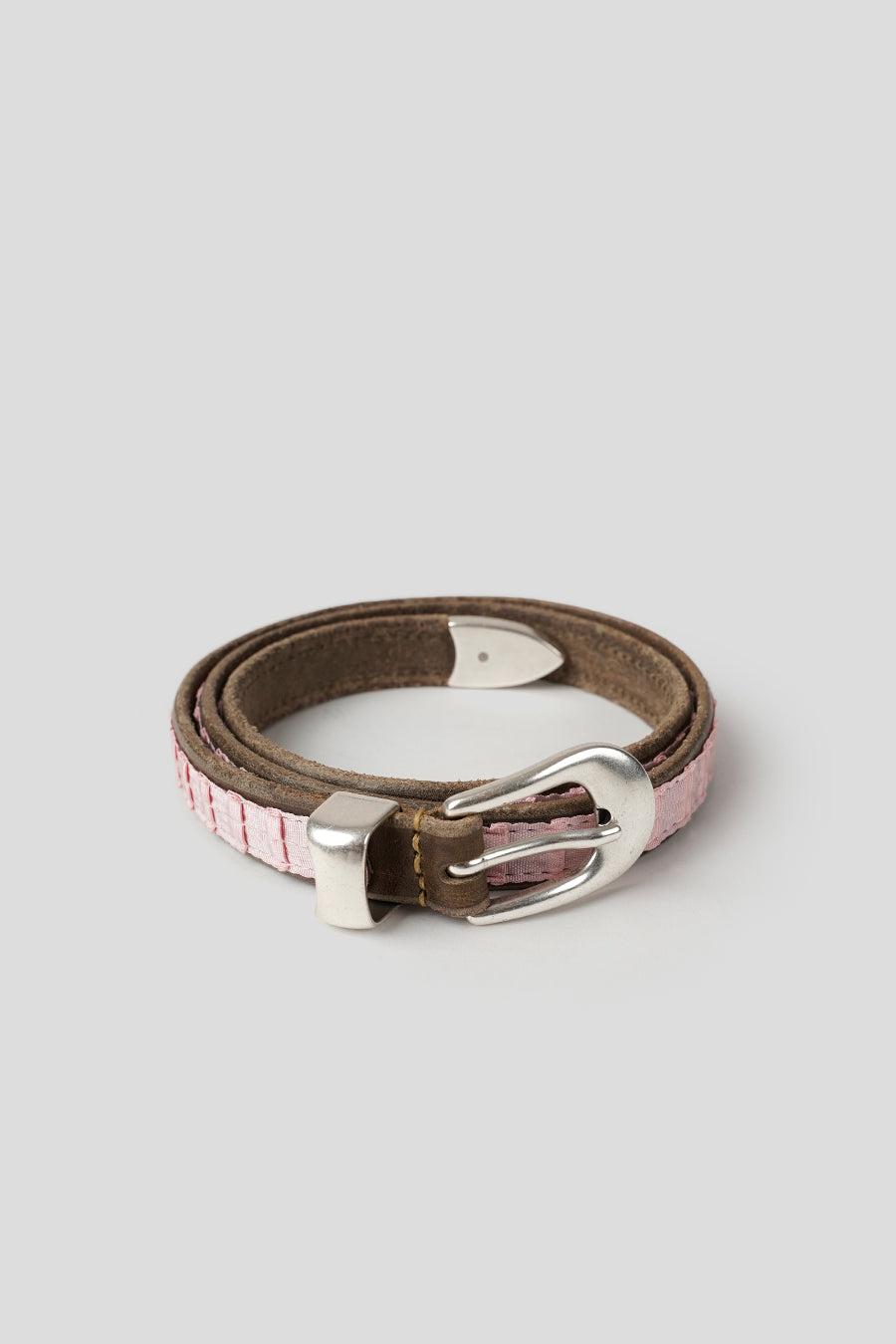 CEINTURE 2CM ROSE POUDRÉ - 80