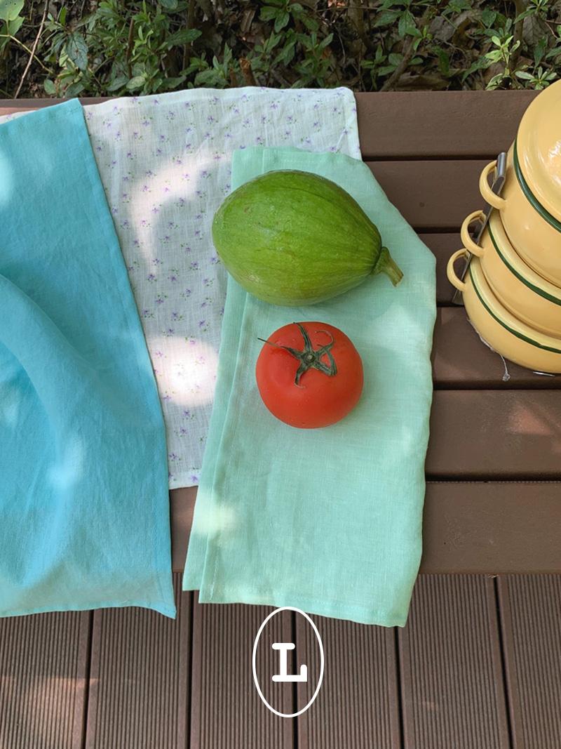 다용도 린넨 매트 (블루시리즈)