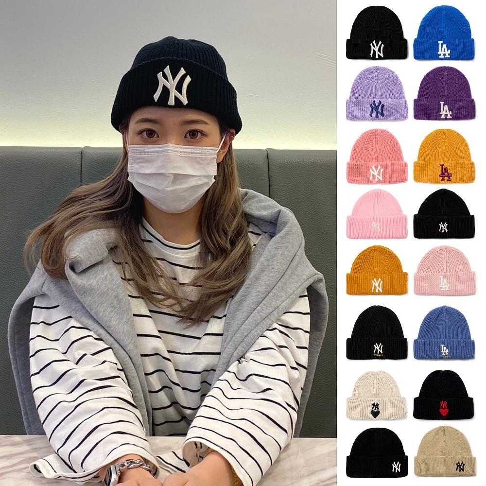 (국내매장판) MLB 비니 숏비니 미드비니 뉴 젤리 아크 하트 블랙 핑크