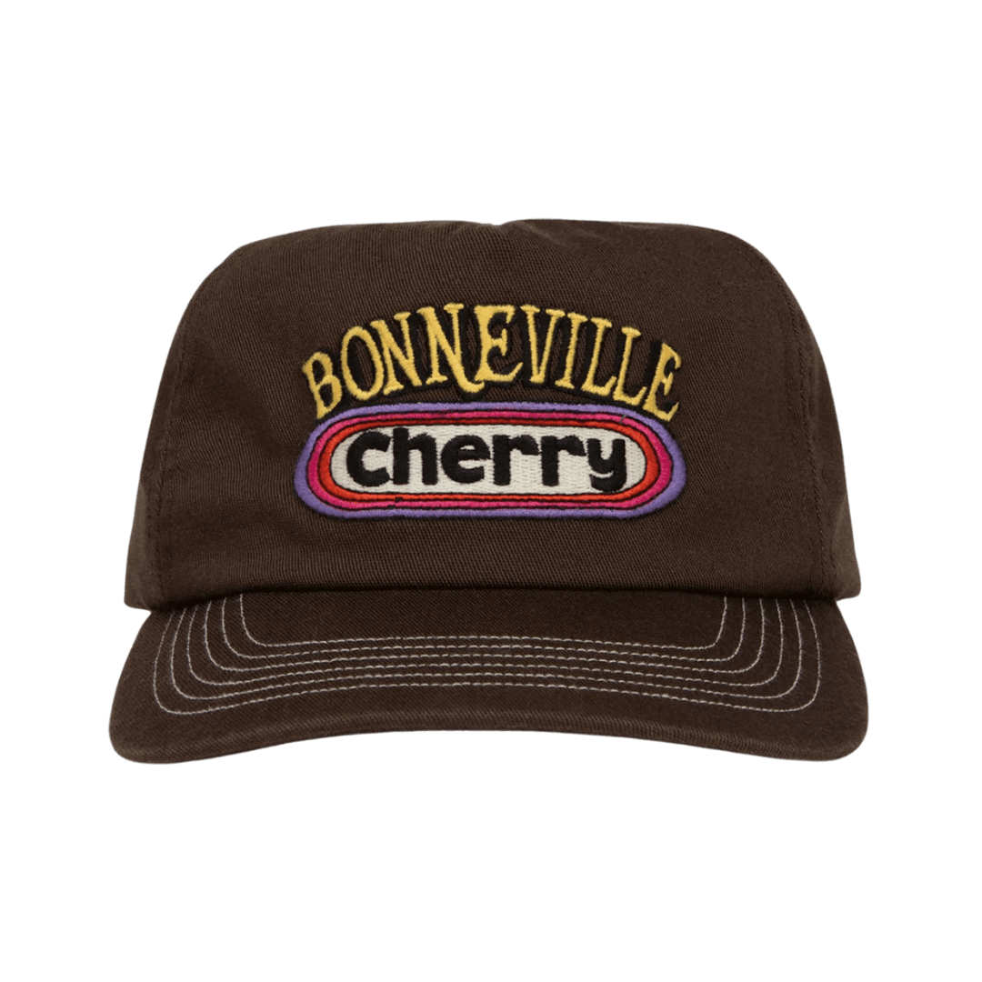 Cherry LA Bonneville Contrast 5 Panel Hat Brown