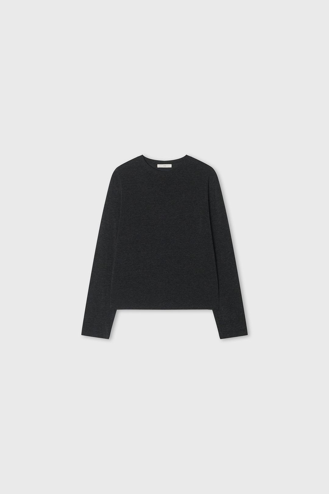 Softy Crew-neck Top Charcoal