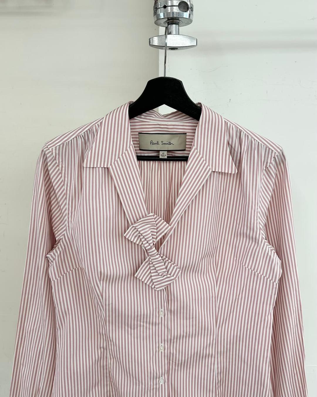 폴스미스 핑크 스트라이프 리본 셔츠  | 후루츠패밀리