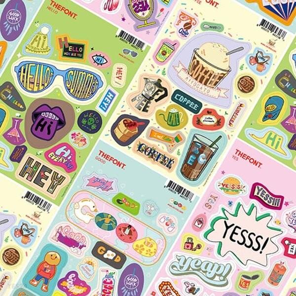 THEFONT 스티커 Coffee