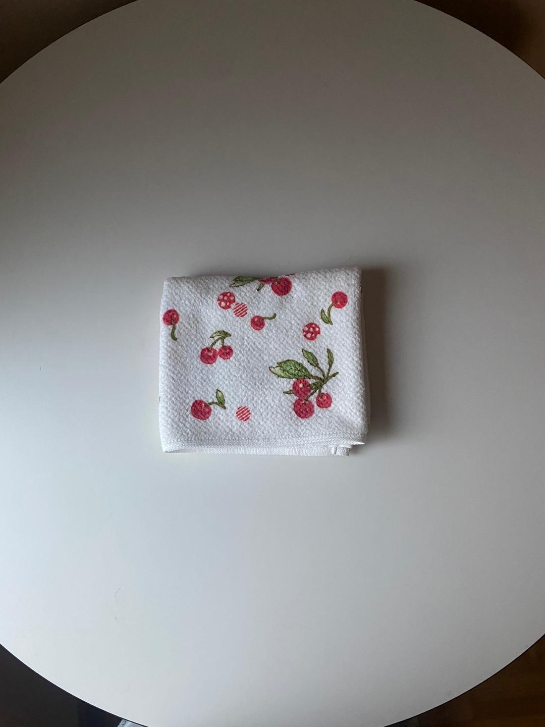 소량) 체리 수건
