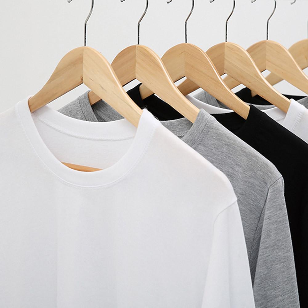 무지 반팔 티셔츠 긴팔 흰티 면티 흰색