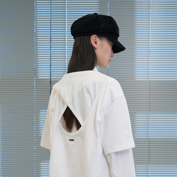 Back-Cutout T (White)