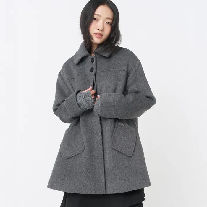 Slate half coat GREY