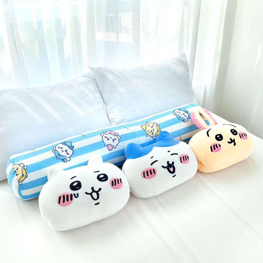 먼작귀 시어서커 롱쿠션 치이카와 시원한 스트라이프 여름침구 시어서커원단 부드러운 포근한 냉방병방지 여름필수템