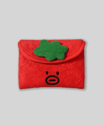 Mustache Red Tomathew Mini Button Pouch 웅이 토매튜 미니 똑딱이 파우치