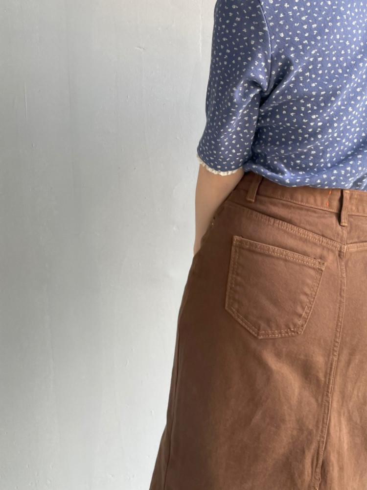 dimming 디밍 브라우니 스커트 : Dimming