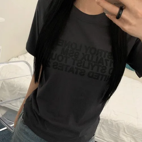 destroy short sleeved tee (3color)