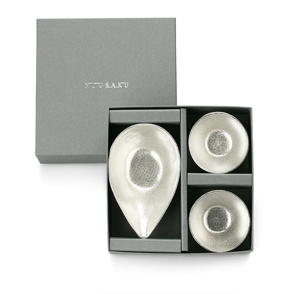 [정식수입/국내배송] 노사쿠 주석잔 카타구치S + 구이노미2개 세트 - 종이상자