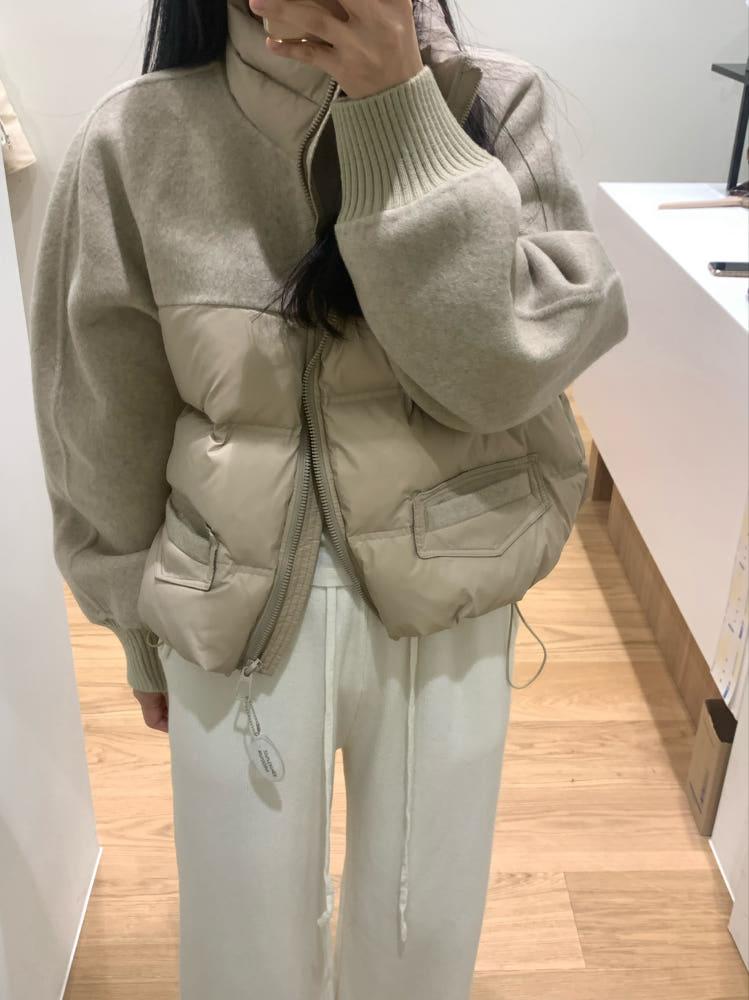 핸드메이드 덕다운 패딩(3color)