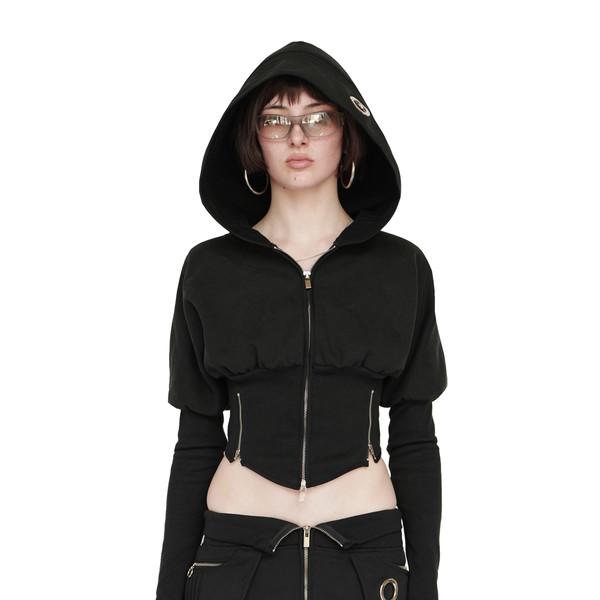 MOTO VOLUMA HOOD ZIP IN BLACK (9/22 재입고)