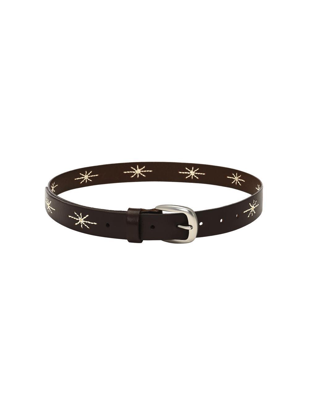 [1차 리오더, 04.05예약배송] STITCH WESTERN BELT [BROWN]