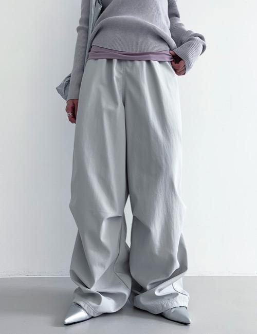 fw / nylon string over ballon pants