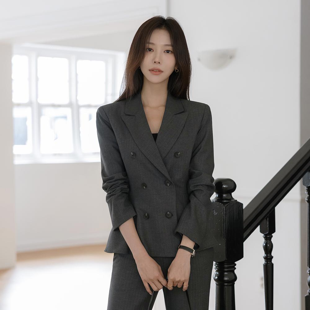 앤드 헤링본 울 셋업 자켓