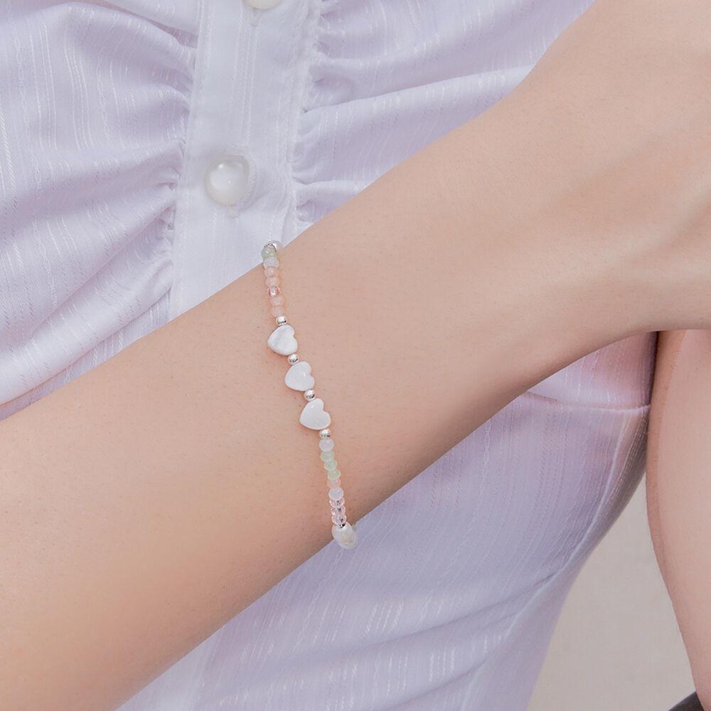 [silver925] joy heart pearl bracelet