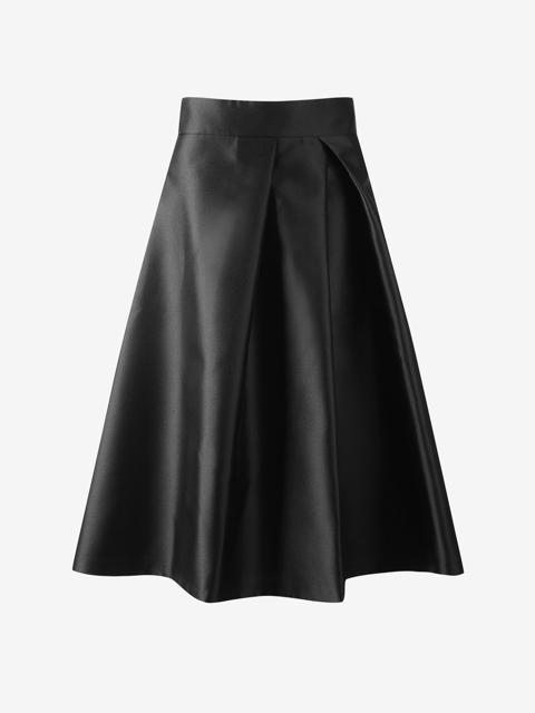 플리츠 A라인 스커트_S254MSD005