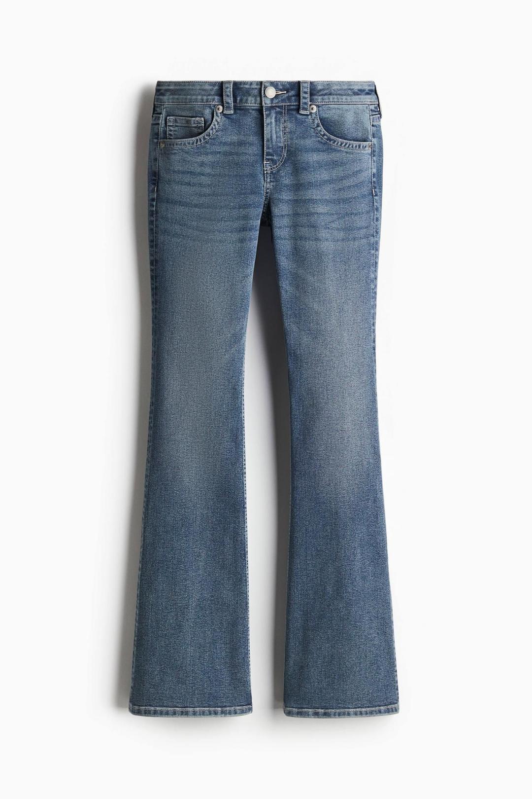 플레어 로우 진 1274271002 AZUL DENIM