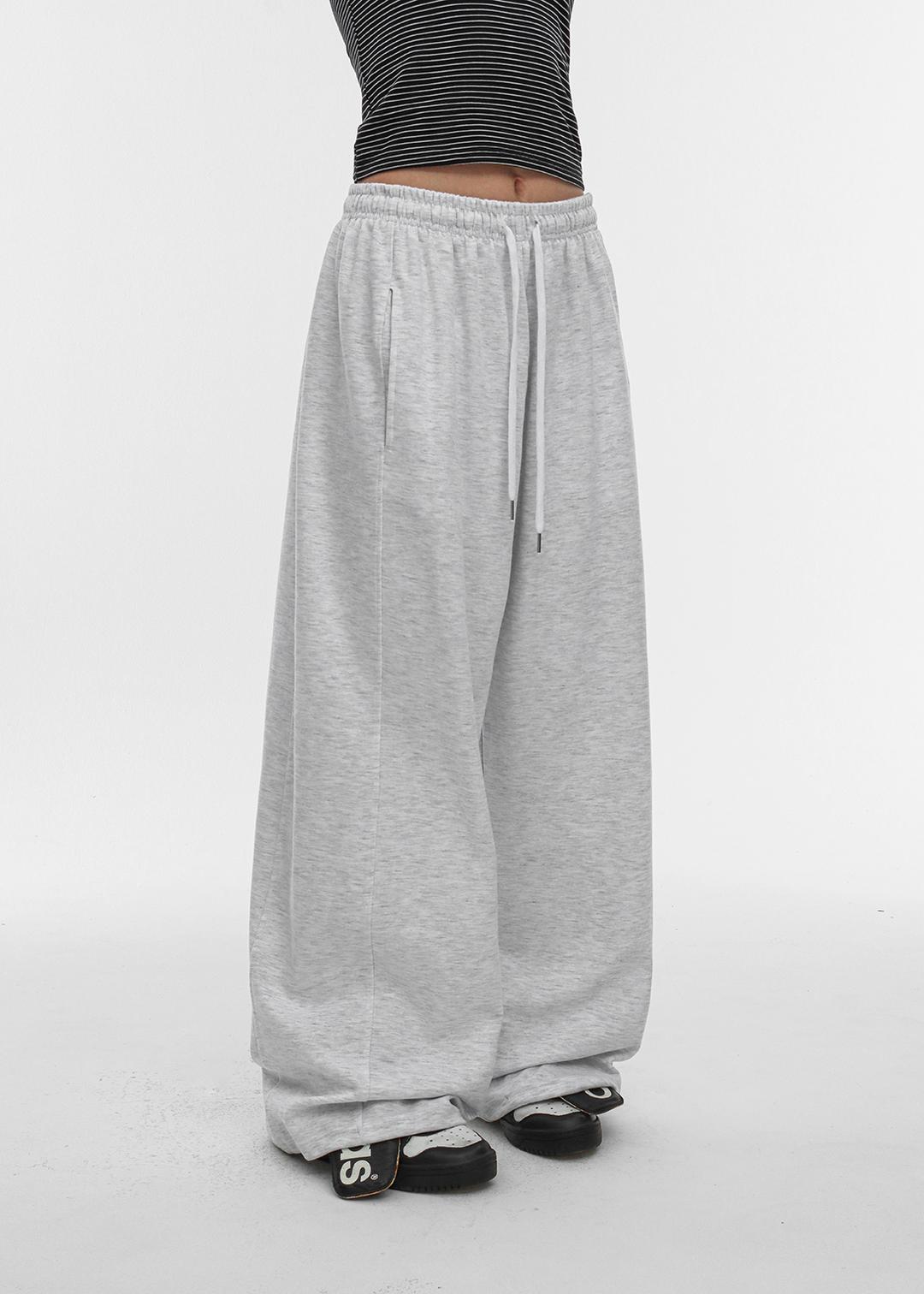 블랙업 [4만장판매] [B-BASIC] 에어스웨트 와이드 투웨이 밴딩팬츠