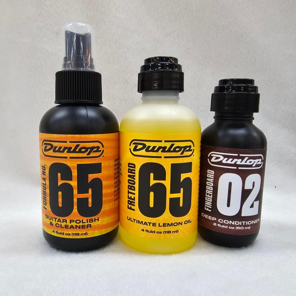 던롭 Dunlop 기타 관리 3종 세트 클리너 레몬오일