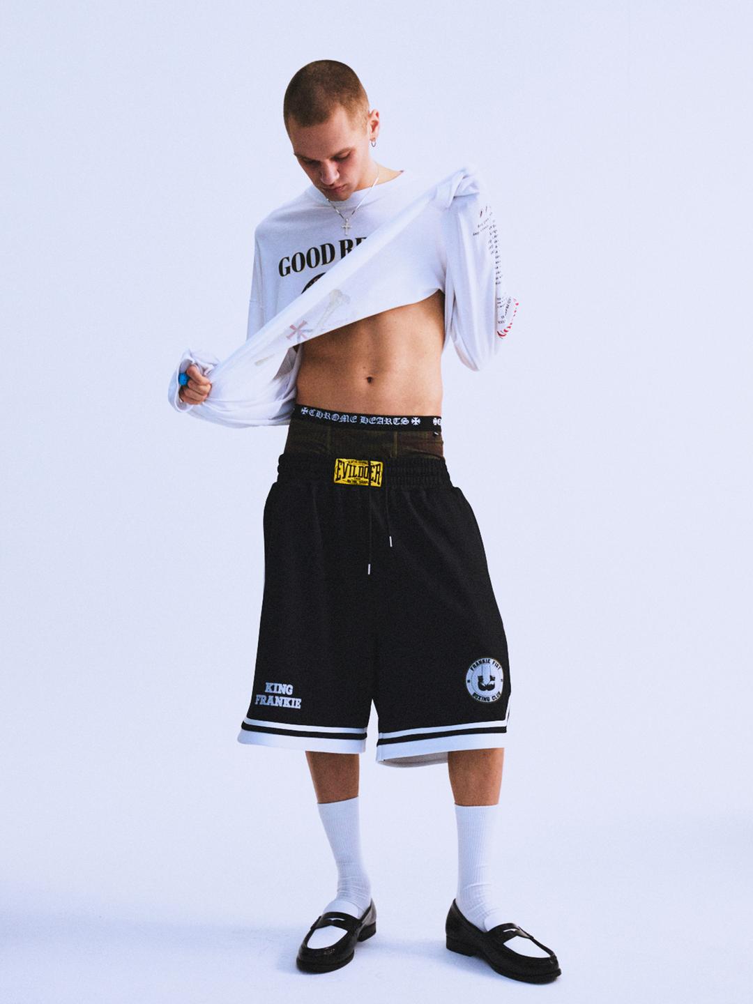 King Frankie Mesh Half Pants Black