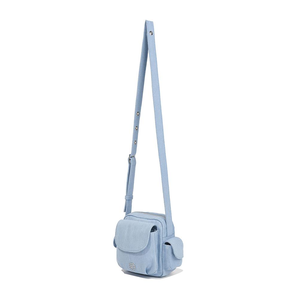 우먼스 카고 크로스백 데님