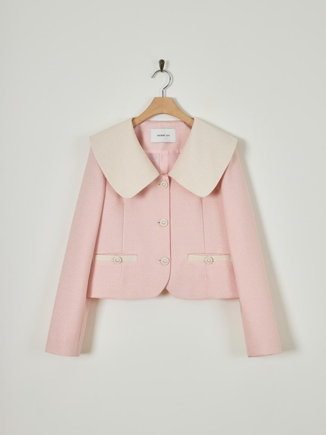 클로이 트위드 자켓[PINK][오늘 출발]