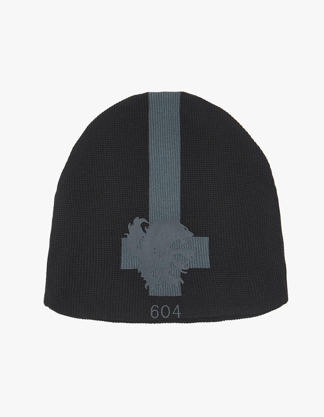 Crest Waffle Beanie - Black