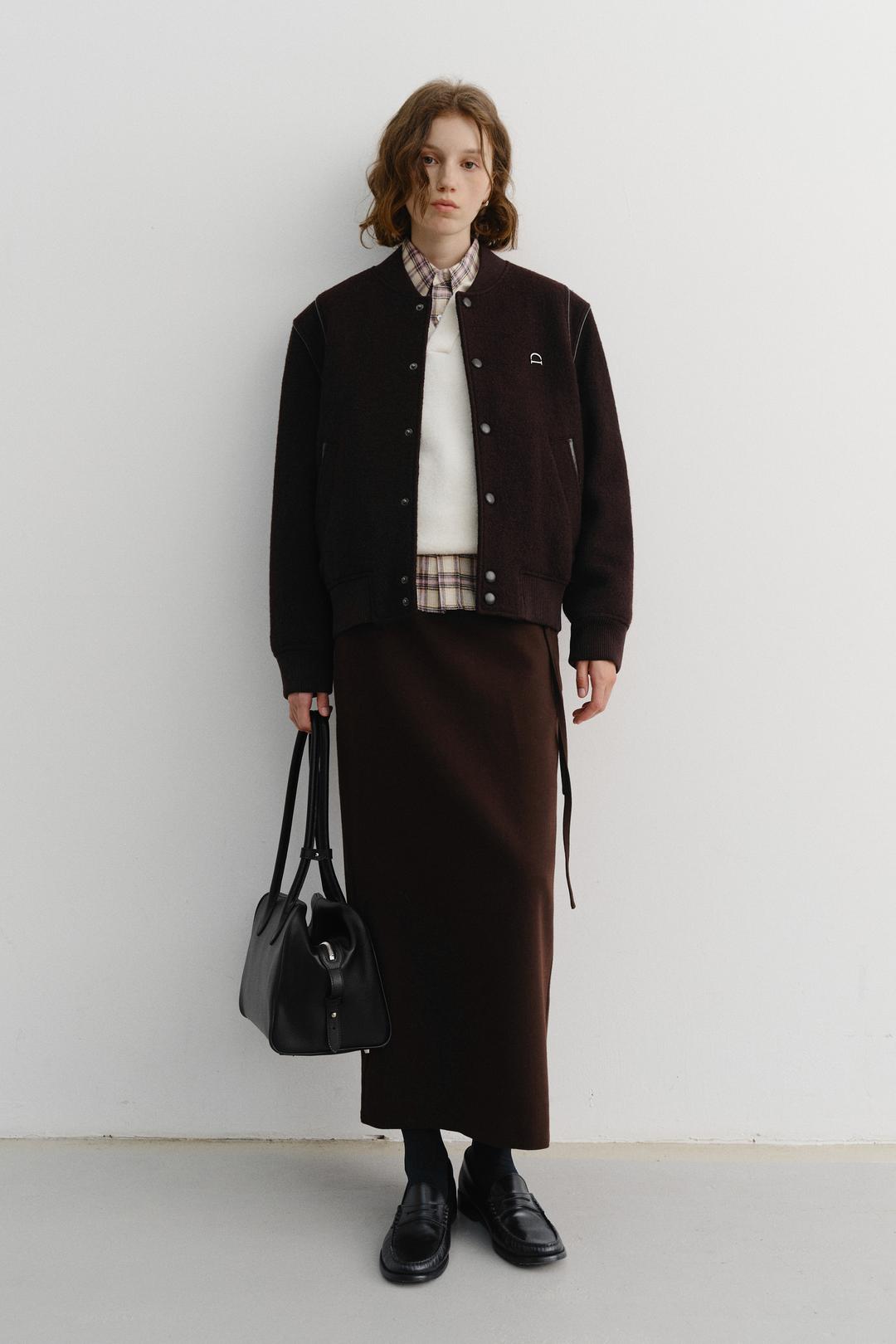 던스트 DRAW STRING MAXI SKIRT