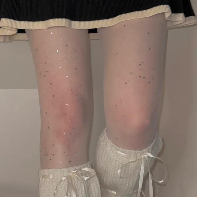 주문폭주 [3color] Twinkle fireworks stockings / 반짝반짝 별 패턴 포인트 화려한 연말 파티룩