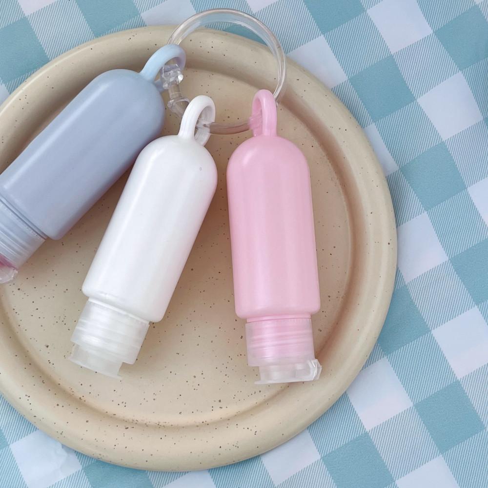 솜사탕 고리공병 60ml 세트 / 고리형공병 기내반입용기 수영준비물 샴푸 소분 수영장공병