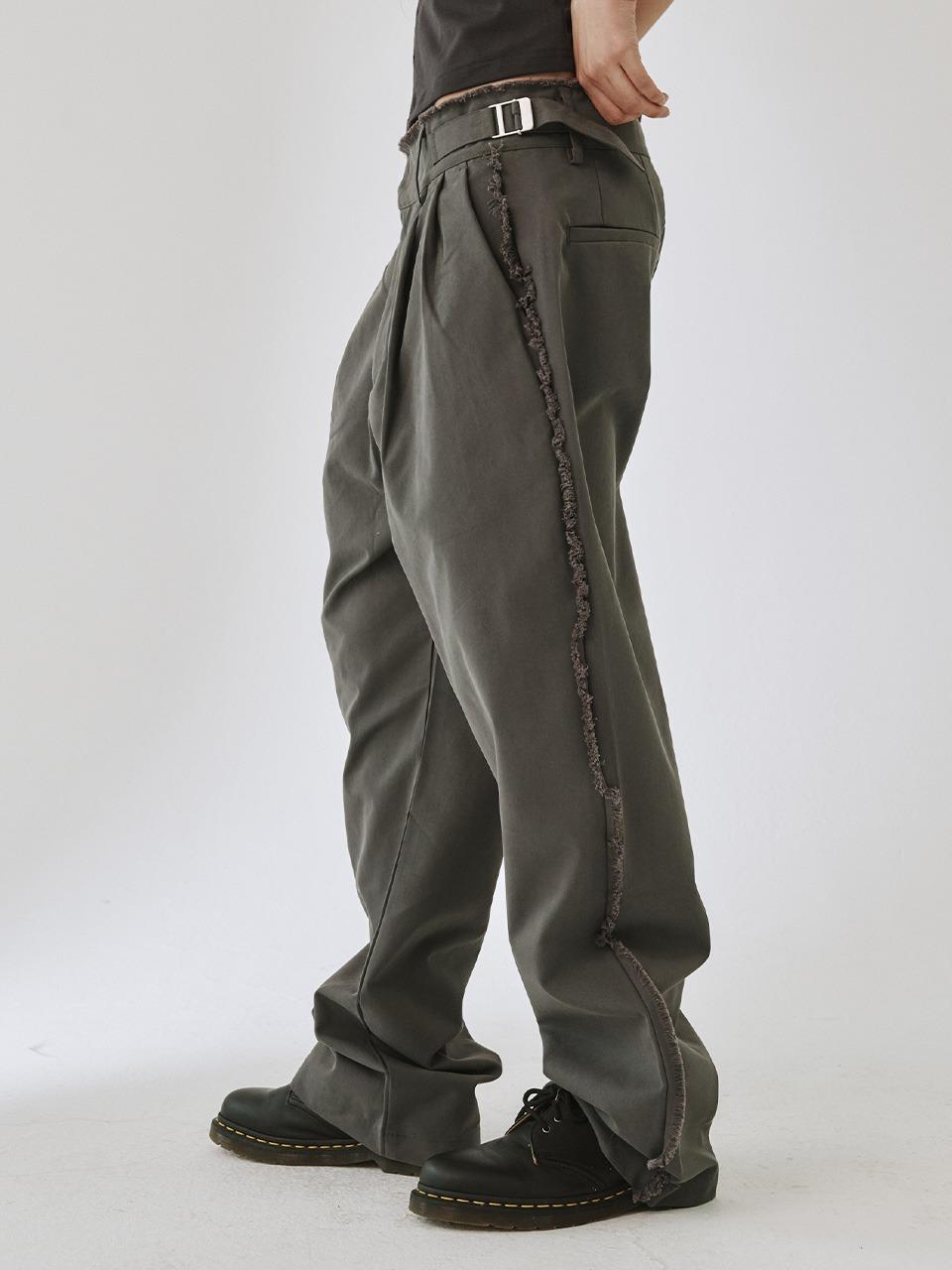[PLZPROJECT]DESTROYED TROUSERS, CHARCOAL